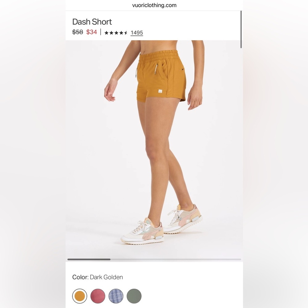 Vuori Dash Shorts